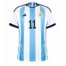 Billige Argentina Angel Di Maria #11 Hjemmetrøye VM 2022 Kortermet